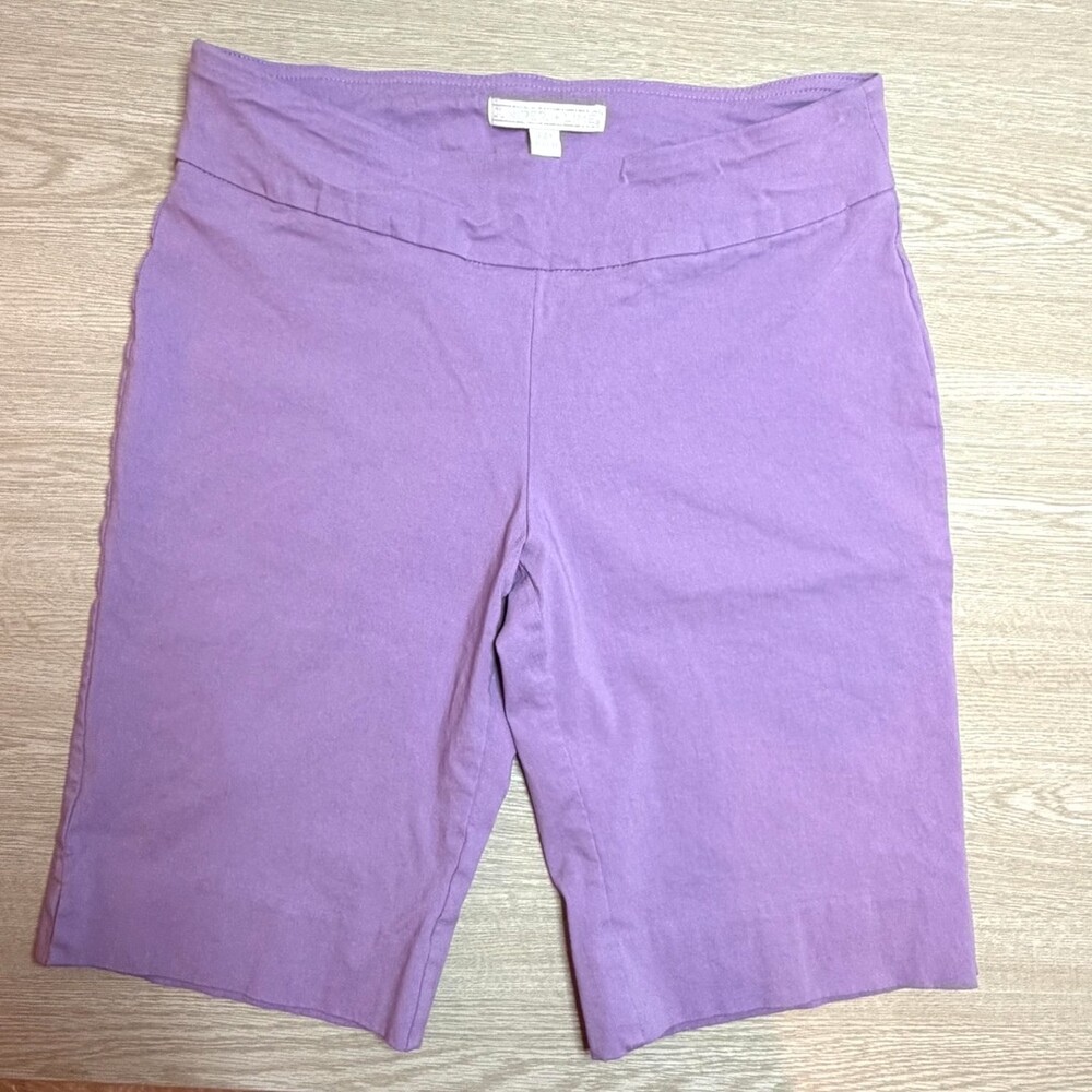 Juniper + Lime Lavender Bermuda Shorts Women's 8P Pullon Stretch NWOT
